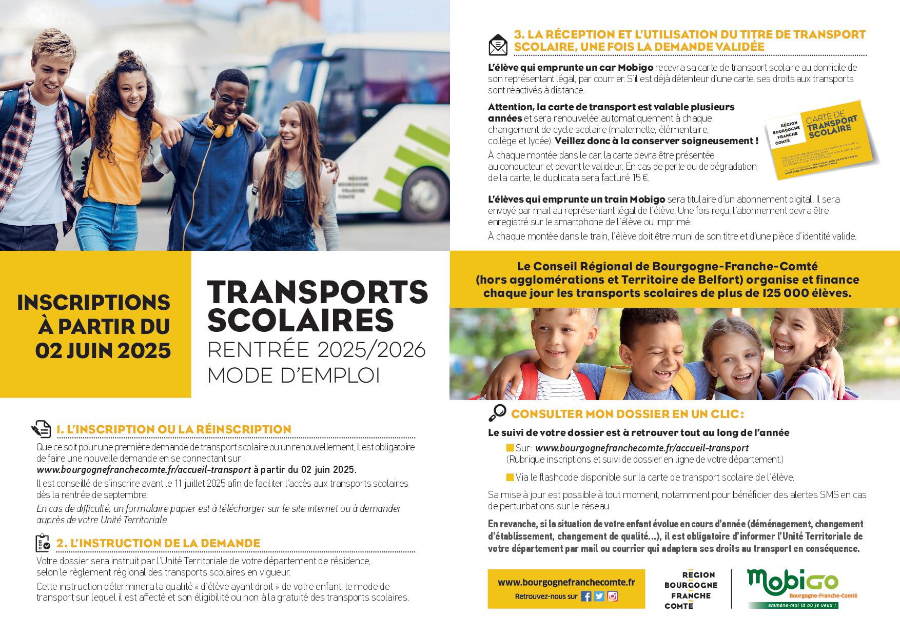 Transports scolaires 2025/2026