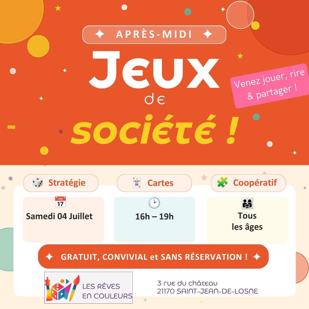 Après-midi jeux de société