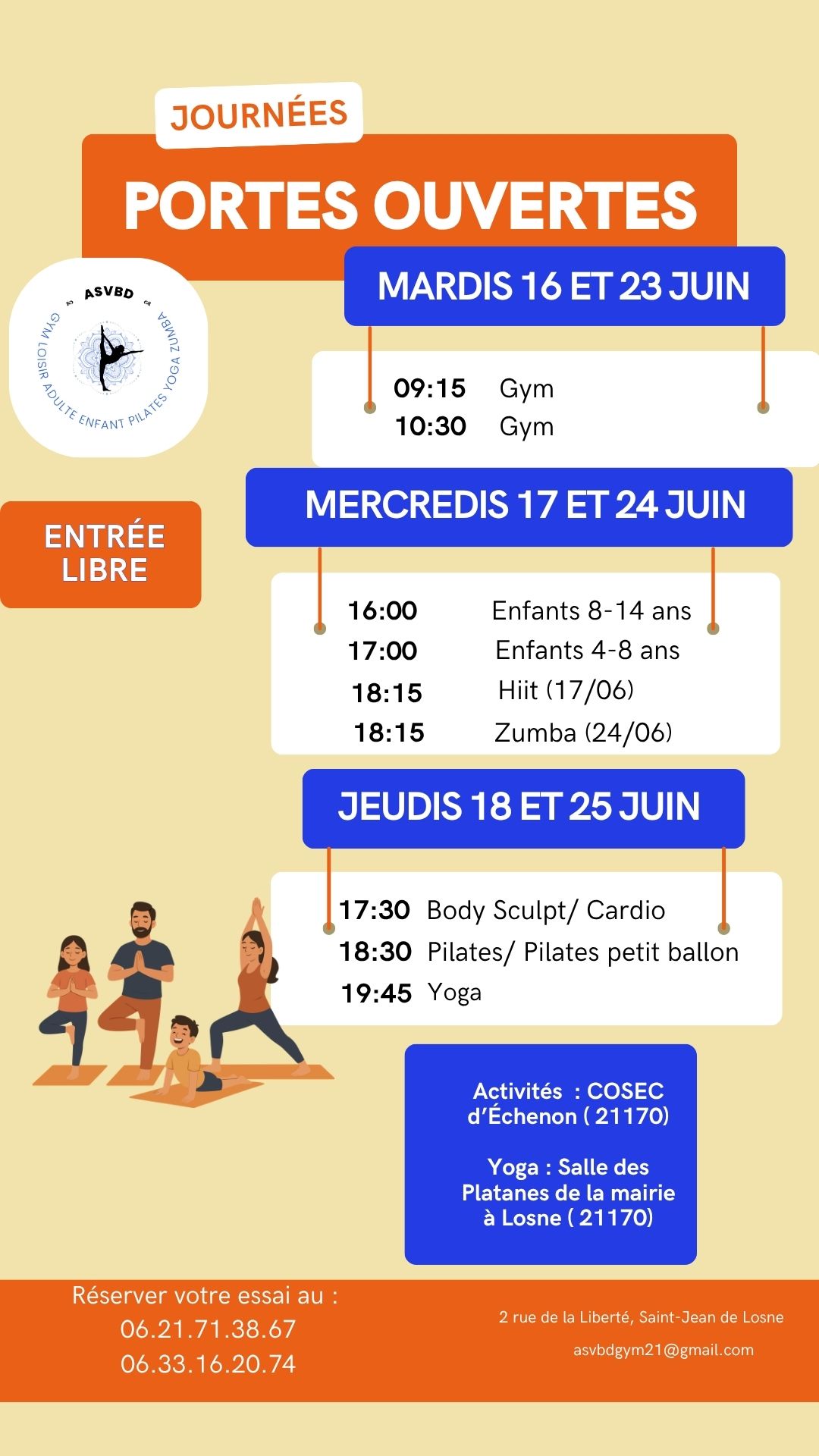 Portes ouvertes AS VBD GYM